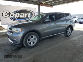 2012 Dodge Durango SXT with VIN 1C4RDHAG5CC180746, listed as a Copart auction lot 53272455 with 206,012 mi miles and Salvage Title. Bid and sale history available at carsss.com. Image 1.