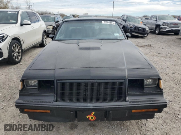 1986 Buick Regal with VIN 1G4GK4771GP230212, listed as a Copart auction lot 76788864 with 95,621 mi miles and Salvage Title. Bid and sale history available at DreamBid. Image 5.