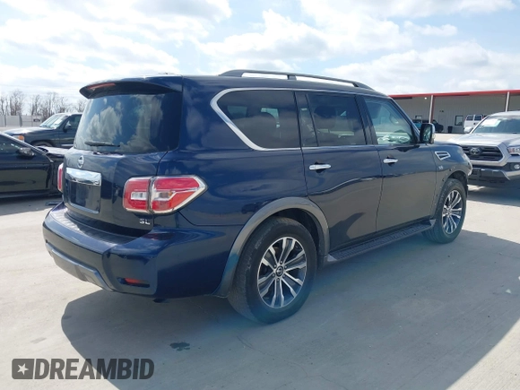 2020 Nissan Armada SL with VIN JN8AY2ND4L9108176, listed as a IAAI auction lot 41590846 with 115,588 mi miles. Bid and sale history available at carsss.com. Image 4.