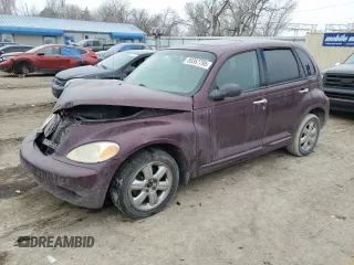 2003 Chrysler PT Cruiser Limited with VIN 3C8FY68B33T637434, listed as a Copart auction lot 89367795 with 140,501 mi miles and Salvage Title. Bid and sale history available at carsss.com. Image 1.