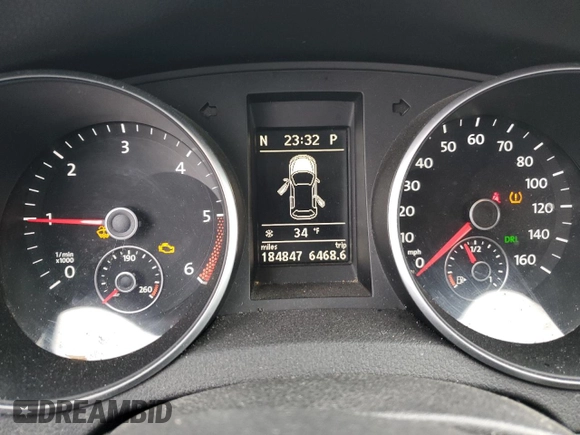 2012 Volkswagen Golf TDI z VIN WVWDM7AJ4CW350268, wystawiony jako Copart lot #85113574 z przebiegiem 184 847 mil mil oraz Szkoda całkowita • Salvage title. Historia ofert i sprzedaży dostępna na DreamBid. Obrazek 9.