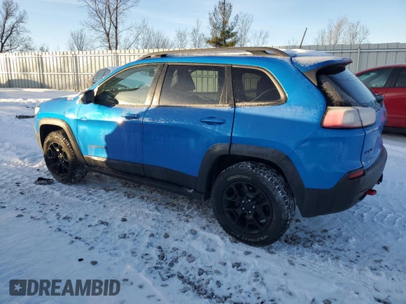 2019 Jeep Cherokee Trailhawk Elite with VIN 1C4PJMBN7KD281186, listed as a Copart auction lot 88060405 with 110,268 mi miles and Clean title. Bid and sale history available at DreamBid. Image 2.