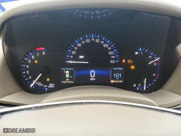 2016 Cadillac ATS Sedan Luxury Collection AWD with VIN 1G6AH5SX7G0150902, listed as a Copart auction lot 47352005 with 149,163 mi miles and Salvage Title. Bid and sale history available at carsss.com. Image 9.