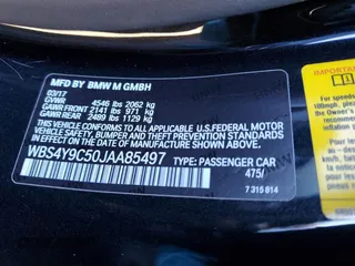 2018 BMW M4 with VIN WBS4Y9C50JAA85497, listed as a Copart auction lot 71460763 with 18,318 mi miles. Bid and sale history available at carsss.com. Image 13.