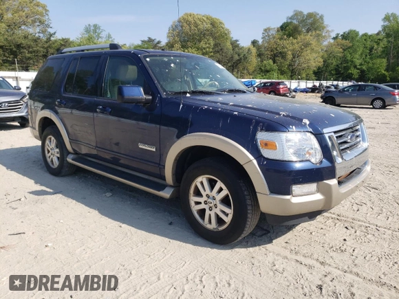 2007 Ford Explorer Eddie Bauer z VIN 1FMEU74E57UB86366, wystawiony jako Copart lot #55292345 z przebiegiem 241 141 mil mil oraz Czysty tytuł • Clean title. Historia ofert i sprzedaży dostępna na DreamBid. Obrazek 4.