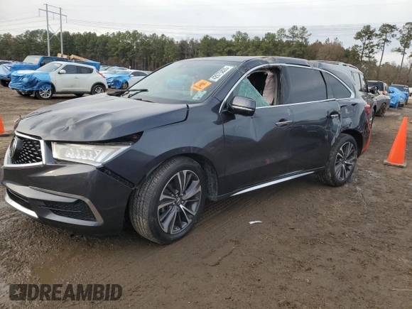 2020 Acura MDX w/Technology Pkg with VIN 5J8YD3H56LL001523, listed as a Copart auction lot 42975805 with 0 mi miles and Salvage Title. Bid and sale history available at carsss.com. Image 1.