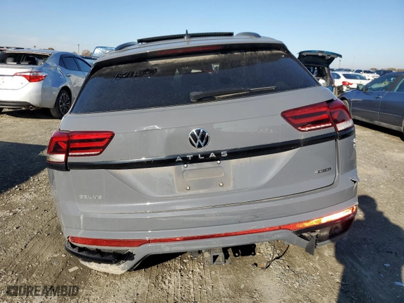 2023 Volkswagen Atlas Cross Sport 3.6L V6 SEL with VIN 1V2SE2CA1PC223326, listed as a Copart auction lot 82237654 with 0 mi miles and Salvage Title. Bid and sale history available at carsss.com. Image 6.