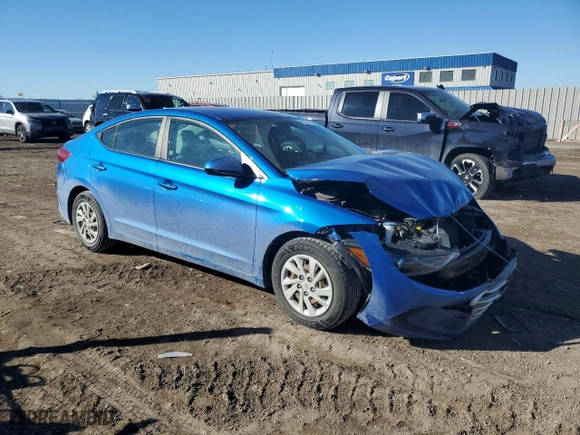 2017 Hyundai Elantra SE with VIN KMHD74LF2HU096041, listed as a Copart auction lot 47061765 with 97,943 mi miles and Salvage Title. Bid and sale history available at carsss.com. Image 4.