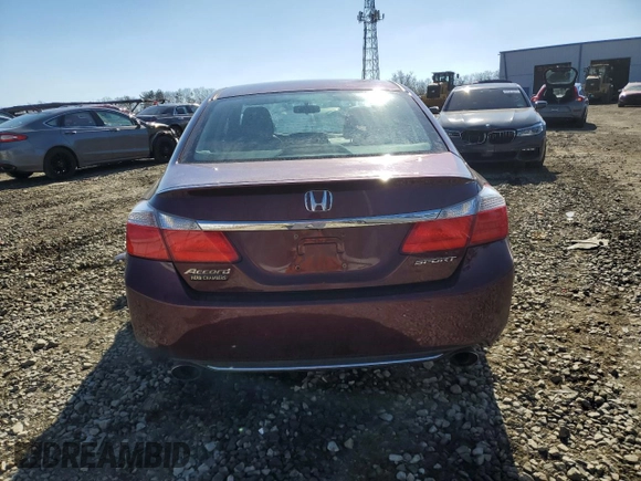 2014 Honda Accord Sport with VIN 1HGCR2F51EA242591, listed as a Copart auction lot 46987465 with 206,609 mi miles and Non Repairable. Bid and sale history available at carsss.com. Image 6.