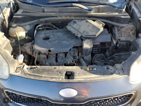 2017 Kia Sportage LX with VIN KNDPM3AC2H7165760, listed as a Copart auction lot 48180215 with 80,238 mi miles and Salvage Title. Bid and sale history available at carsss.com. Image 12.