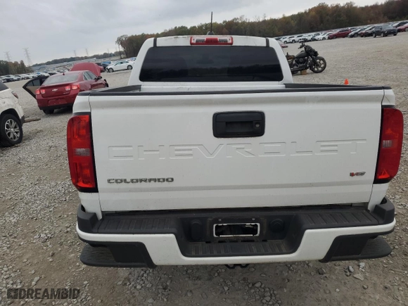 2021 Chevrolet Colorado 2WD Work Truck with VIN 1GCGSBEN9M1206409, listed as a Copart auction lot 82287444 with 51,056 mi miles and Salvage Title. Bid and sale history available at carsss.com. Image 6.
