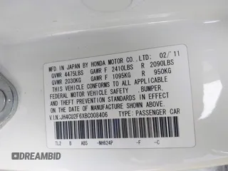 2011 Acura TSX с VIN JH4CU2F6XBC008406, выставлен на аукционе IAAI как лот 42437972 с пробегом 153 232 миль миль и . История ставок и продаж доступна на DreamBid. Изображение 9.