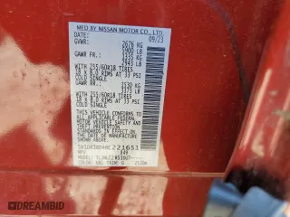 2024 Nissan Pathfinder SV with VIN 5N1DR3BD4RC221651, listed as a Copart auction lot 72201814 with 18,772 mi miles and Salvage Title. Bid and sale history available at carsss.com. Image 12.