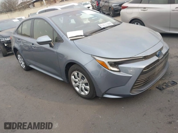 2023 Toyota Corolla Hybrid LE with VIN JTDBCMFE0P3023071, listed as a IAAI auction lot 41273943 with 26,250 mi miles. Bid and sale history available at carsss.com. Image 1.