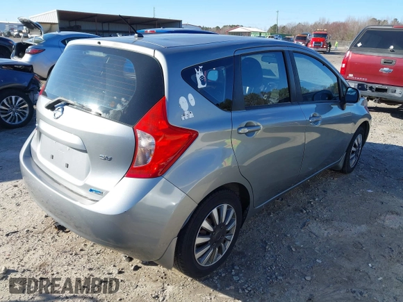 2014 Nissan Note S with VIN 3N1CE2CP8EL379779, listed as a IAAI auction lot 41711802 with 128,992 mi miles and . Bid and sale history available at DreamBid. Image 4.