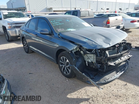 2024 Volkswagen Jetta S with VIN 3VW5M7BU0RM095394, listed as a IAAI auction lot 41819825 with 3,049 mi miles and . Bid and sale history available at DreamBid. Image 1.