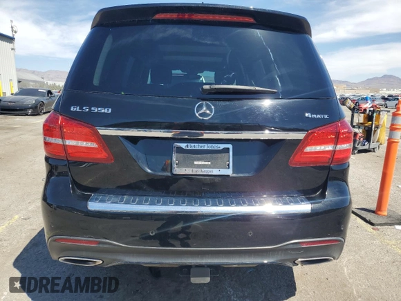 2018 Mercedes-Benz GLS with VIN 4JGDF7DE4JB068723, listed as a Copart auction lot 51189325 with 36,320 mi miles and Salvage Title. Bid and sale history available at carsss.com. Image 6.
