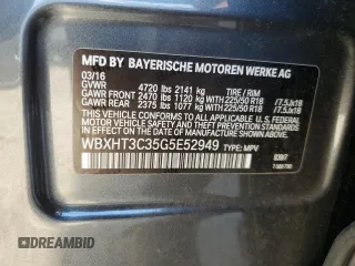 2016 BMW X1 xDrive28i with VIN WBXHT3C35G5E52949, listed as a Copart auction lot 48480215 with 100,228 mi miles and Clean Title. Bid and sale history available at carsss.com. Image 13.