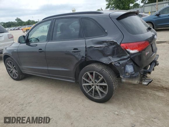 2016 Audi SQ5 Premium Plus with VIN WA1CCAFP3GA123594, listed as a Copart auction lot 57435495 with 149,996 mi miles and Salvage title. Bid and sale history available at DreamBid. Image 2.