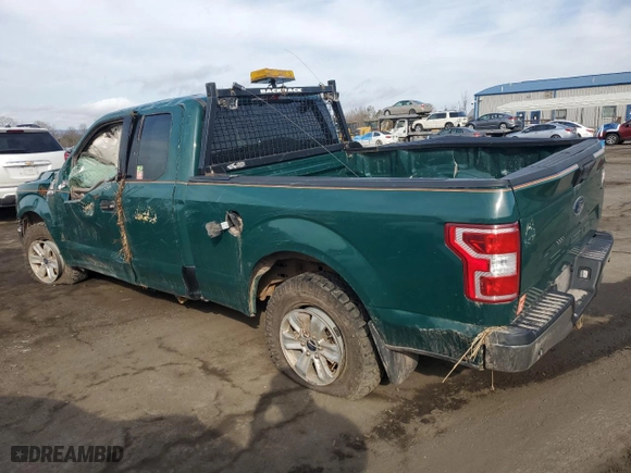 2018 Ford F-150 XL with VIN 1FTEX1EB0JKE40422, listed as a Copart auction lot 49966225 with 0 mi miles and Salvage Title. Bid and sale history available at carsss.com. Image 2.