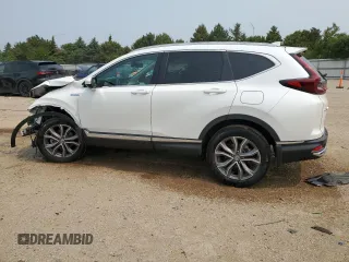 2021 Honda CR-V Touring with VIN 7FART6H96ME005154, listed as a Copart auction lot 60266905 with 54,624 mi miles and Salvage title. Bid and sale history available at DreamBid. Image 2.