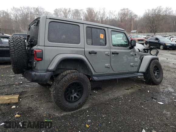 2021 Jeep Wrangler Unlimited Sahara High Altitude z VIN 1C4HJXEN6MW751197, wystawiony jako Copart lot #81239954 z przebiegiem 57 603 mil mil oraz Szkoda całkowita • Salvage title. Historia ofert i sprzedaży dostępna na DreamBid. Obrazek 3.