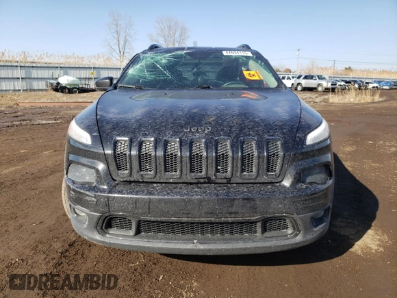 2014 Jeep Cherokee Altitude with VIN 1C4PJMCS0EW291247, listed as a Copart auction lot 47694115 with 124,775 mi miles and Salvage Title. Bid and sale history available at carsss.com. Image 5.