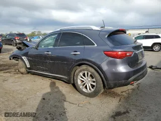 2010 Infiniti FX35 with VIN JN8AS1MW1AM851242, listed as a Copart auction lot 74244064 with 0 mi miles and Salvage Title. Bid and sale history available at carsss.com. Image 2.