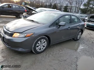 2012 Honda Civic Sdn LX with VIN 2HGFB2F59CH610631, listed as a Copart auction lot 85114294 with 133,281 mi miles and Clean Title. Bid and sale history available at carsss.com. Image 1.