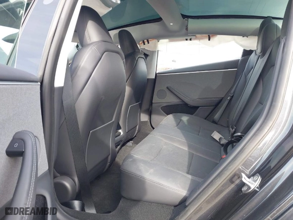 2025 Tesla Model 3 Long Range with VIN 5YJ3E1EA4SF914133, listed as a IAAI auction lot 41706994 with 1,932 mi miles. Bid and sale history available at carsss.com. Image 8.