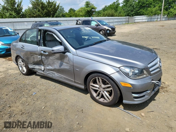 2012 Mercedes-Benz C 250 Sport with VIN WDDGF4HB4CA725244, listed as a Copart auction lot 65667205 with 96,335 mi miles and Salvage title. Bid and sale history available at DreamBid. Image 4.