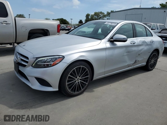 2020 Mercedes-Benz C with VIN 55SWF8DB8LU324935, listed as a Copart auction lot 50779315 with 104,332 mi miles and Clean Title. Bid and sale history available at carsss.com. Image 1.