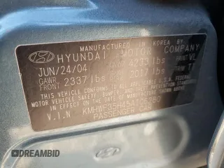 2005 Hyundai Sonata GLS with VIN KMHWF35H45A106280, listed as a Copart auction lot 76607674 with 191,576 mi miles and Salvage Title. Bid and sale history available at carsss.com. Image 12.