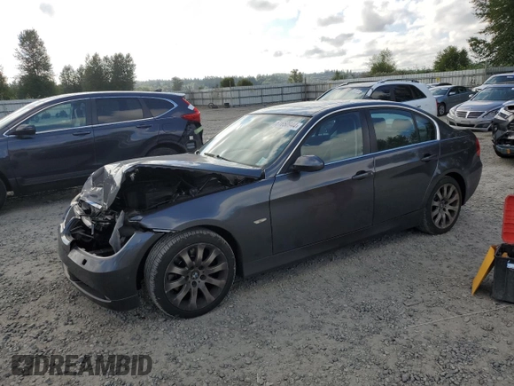 2006 BMW 3 Series 330i with VIN WBAVB33516PS10032, listed as a Copart auction lot 61650944 with 106,804 mi miles and Salvage Title. Bid and sale history available at carsss.com. Image 1.