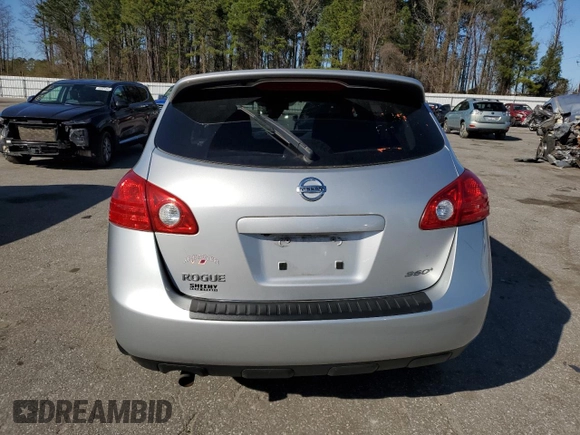2010 Nissan Rogue S with VIN JN8AS5MT1AW020924, listed as a Copart auction lot 48621575 with 135,060 mi miles and Salvage Title. Bid and sale history available at DreamBid. Image 6.