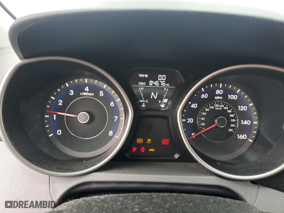 2011 Hyundai Elantra GLS PZEV with VIN 5NPDH4AEXBH032018, listed as a Copart auction lot 49900455 with 84,676 mi miles and Salvage Title. Bid and sale history available at carsss.com. Image 9.