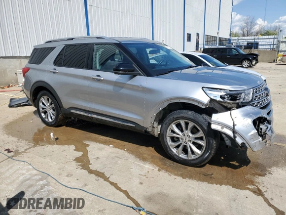 2021 Ford Explorer Limited z VIN 1FMSK7FH4MGB06047, wystawiony jako Copart lot #52697025 z przebiegiem 96 542 mil mil oraz Szkoda całkowita • Salvage title. Historia ofert i sprzedaży dostępna na DreamBid. Obrazek 4.