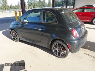 2015 FIAT 500 Turbo with VIN 3C3CFFHH2FT509287, listed as a IAAI auction lot 42030972 with 112,029 mi miles. Bid and sale history available at carsss.com. Image 3.