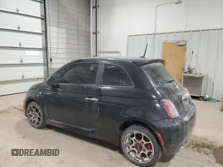 2013 FIAT 500 Turbo with VIN 3C3CFFHHXDT594361, listed as a Copart auction lot 85491244 with 49,619 mi miles and Salvage Title. Bid and sale history available at carsss.com. Image 2.