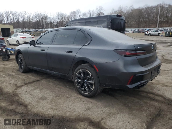 2024 BMW 7 Series 760i xDrive with VIN WBA33EJ08RCR61308, listed as a Copart auction lot 47663095 with 16,294 mi miles and Salvage title. Bid and sale history available at DreamBid. Image 2.