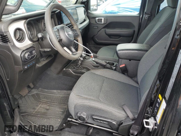 2024 Jeep Wrangler Willys с VIN 1C4RJXN62RW133671, выставлен на аукционе Copart как лот 52502545 с пробегом Не указан миль и Списание • Salvage title. История ставок и продаж доступна на DreamBid. Изображение 7.