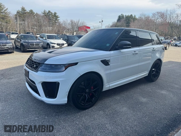 2018 Land Rover Range Rover Sport SVR with VIN SALWZ2SE7JA198973, listed as a Copart auction lot 52995305 with 68,909 mi miles and Clean Title. Bid and sale history available at carsss.com. Image 2.