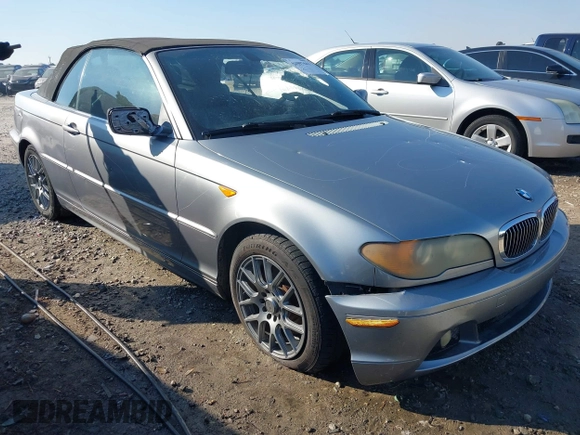 2004 BMW 3 Series 325Ci with VIN WBABW33404PL26897, listed as a IAAI auction lot 41007643 with 139,206 mi miles. Bid and sale history available at carsss.com. Image 1.
