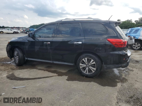 2017 Nissan Pathfinder SV z VIN 5N1DR2MN9HC608890, wystawiony jako Copart lot #59191845 z przebiegiem 136 270 mil mil oraz Szkoda całkowita • Salvage title. Historia ofert i sprzedaży dostępna na DreamBid. Obrazek 2.