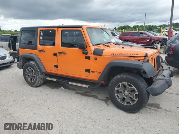 2013 Jeep Wrangler Unlimited Rubicon with VIN 1C4BJWFGXDL545866, listed as a Copart auction lot 59788115 with 102,617 mi miles and Salvage title. Bid and sale history available at DreamBid. Image 4.
