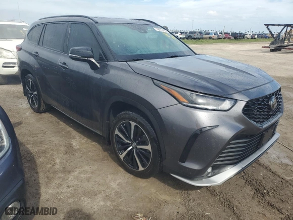 2022 Toyota Highlander XSE with VIN 5TDJZRAH0NS103278, listed as a Copart auction lot 79535464 with 0 mi miles and Salvage Title. Bid and sale history available at carsss.com. Image 4.