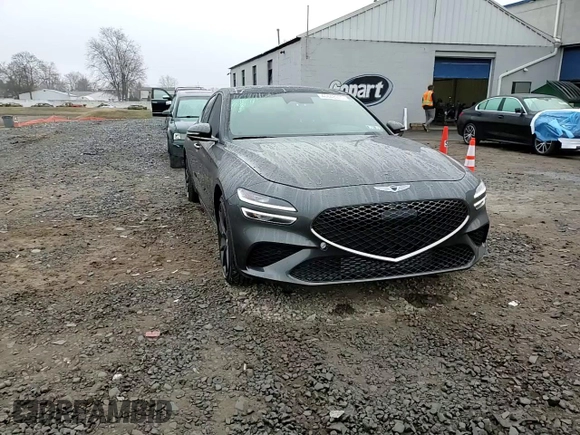 2023 Genesis G70 3.3T with VIN KMTG54TE2PU113421, listed as a Copart auction lot 46648975 with 17,375 mi miles and Salvage title. Bid and sale history available at DreamBid. Image 13.
