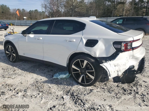 2022 Polestar 2 with VIN LPSED3KA2NL058997, listed as a Copart auction lot 45906455 with 23,833 mi miles and Salvage Title. Bid and sale history available at carsss.com. Image 2.