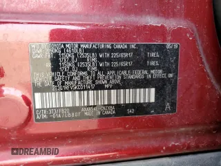 2019 Toyota RAV4 LE with VIN 2T3G1RFV5KC011417, listed as a Copart auction lot 50394495 with 116,687 mi miles and Salvage Title. Bid and sale history available at DreamBid. Image 15.
