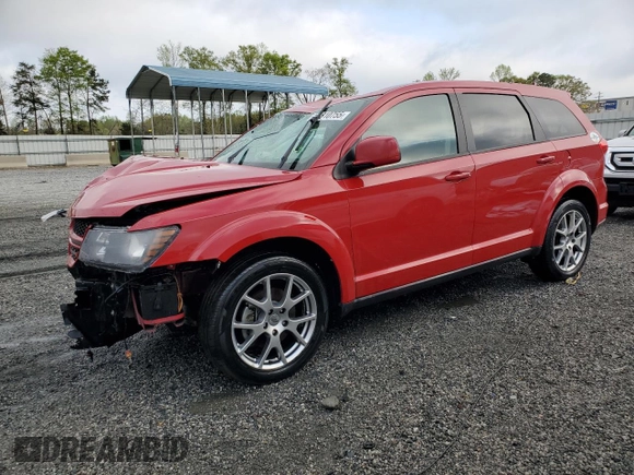 2018 Dodge Journey GT with VIN 3C4PDCEG5JT370178, listed as a Copart auction lot 51810755 with 130,714 mi miles and Salvage title. Bid and sale history available at DreamBid. Image 1.